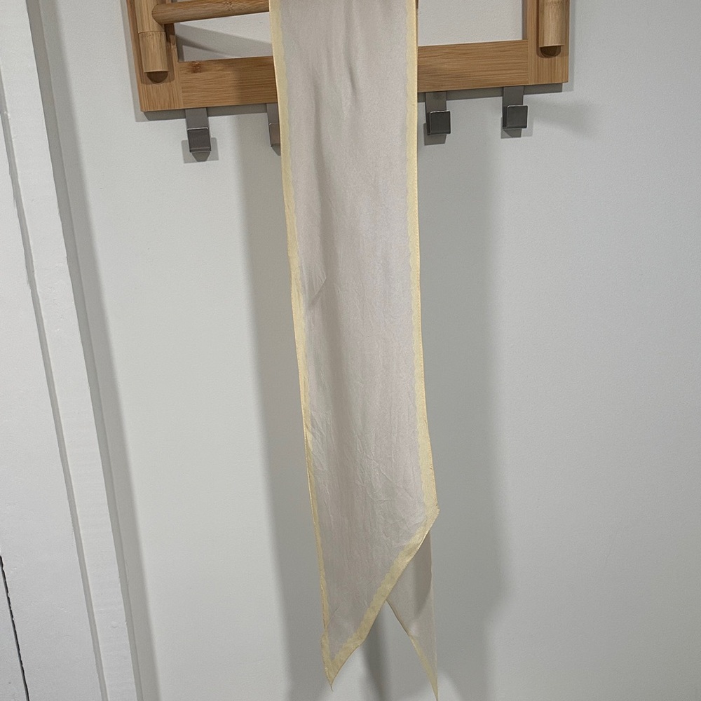 Albert Nipon Vintage Cream & Yellow Scarf